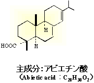 主成分:アビエチン酸